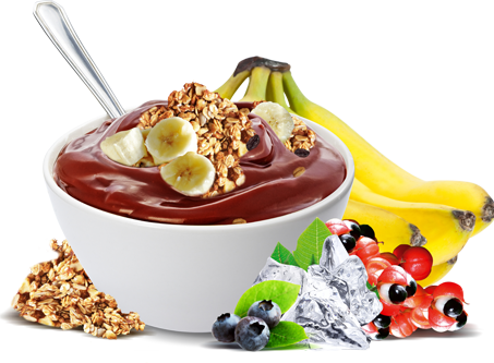 Energético Light Com Açaí E Talo De Couve - Banner Açaí Na Tigela (453x333), Png Download