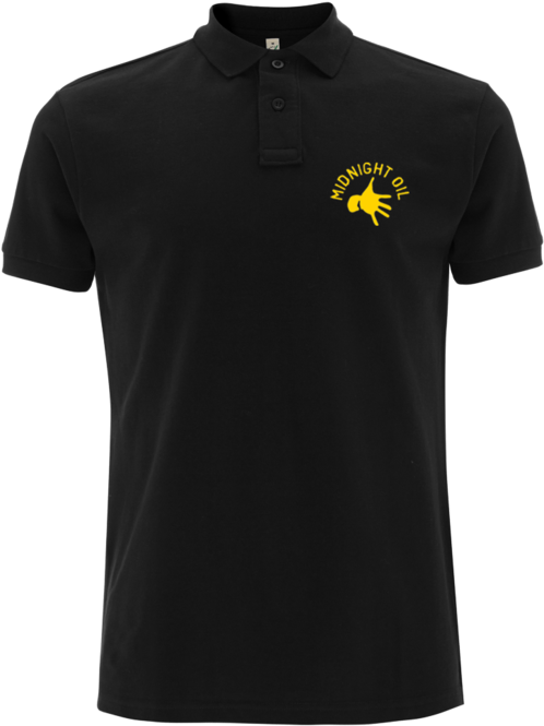 'hand' Black Polo Shirt - Basic Mens T Shirt (690x690), Png Download