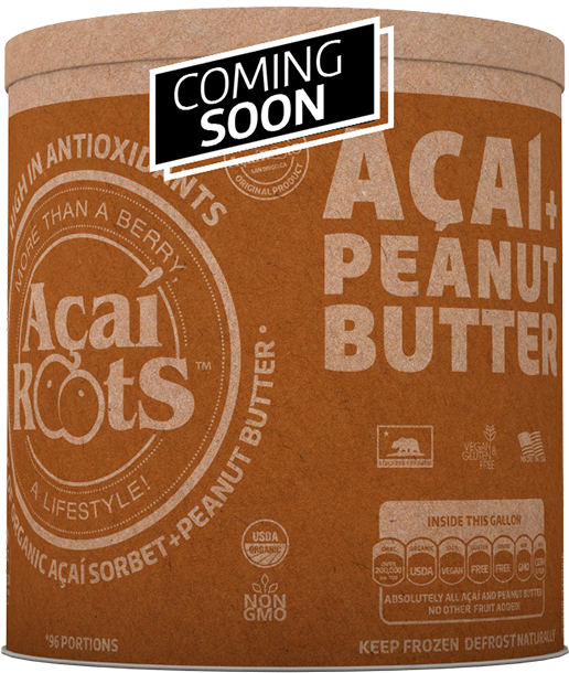 Açaí Peanut Butter Sorbet - Acai Roots Organic Acai Pure Powder, 16-ounce Pouch (800x640), Png Download