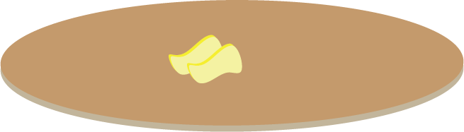 Single Pancake Big - Pancake Single Clipart (655x187), Png Download