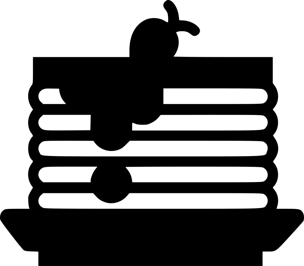 Pancakes Comments - Pancakes Silhouette Png (980x856), Png Download