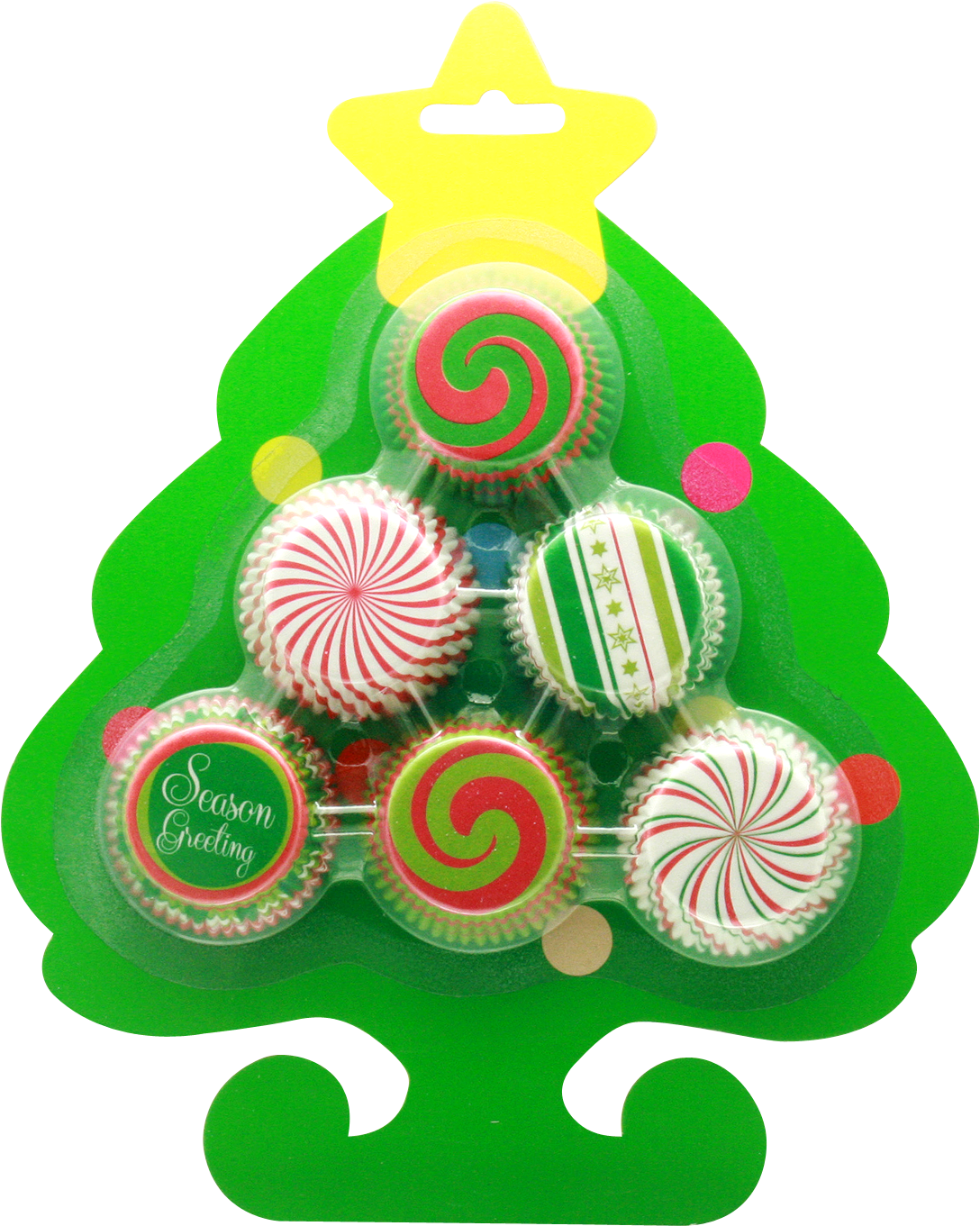 Mini Cupcake Cases Christmas Tree - Christmas Ornament (1291x1500), Png Download