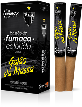 Bastão De Fumaça 38mm - Clube Atlético Mineiro (470x380), Png Download
