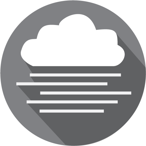 Flood, Fog, Space Weather, Wind, Winter Weather - Fog (500x498), Png Download