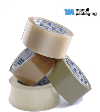 36 X Manuli Solvent Clear And Brown 48mm X 66m Packaging - 36 X Manuli Low Noise Clear And Brown 48mm X 66m Packaging (400x463), Png Download