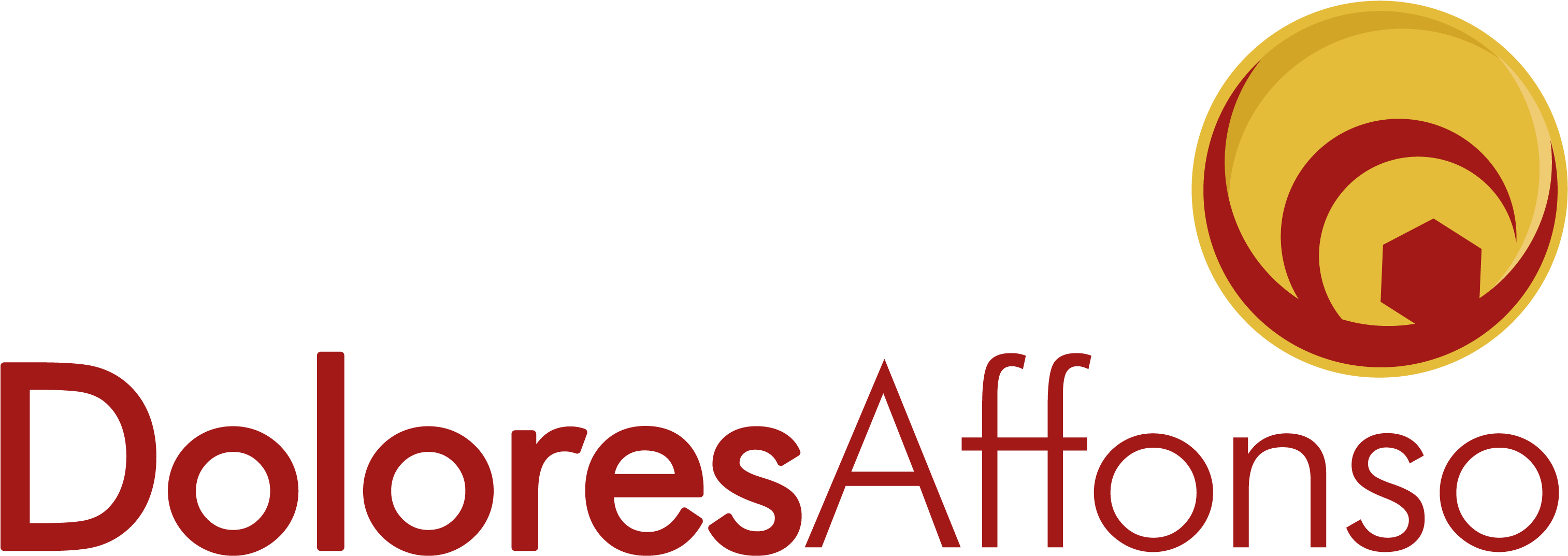 Logo De Dolores Affonso Com O Nome Escrito Em Vermelho - Logo (3508x2480), Png Download