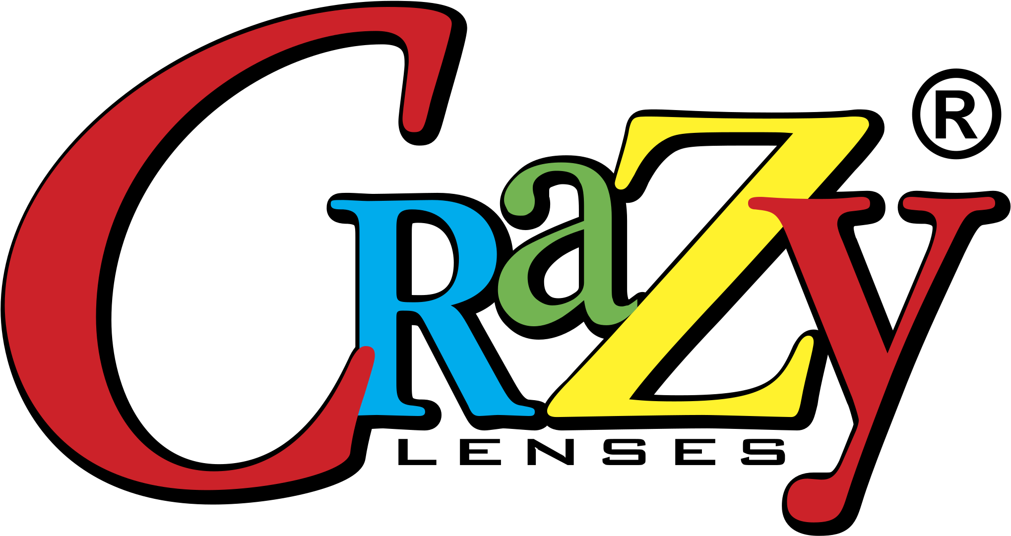 Crazy Lenses Logo Png Transparent - Crazy Logo (2400x2400), Png Download