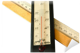 Old Alcohol Thermometer And Old Wooden Ruler - Alcohol Thermometer (400x400), Png Download