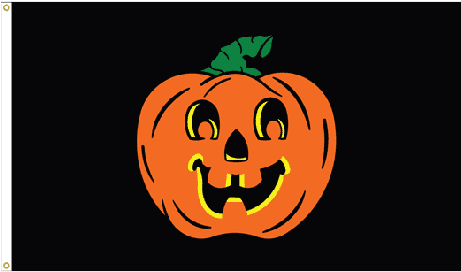 Pumpkin Flag - 3x5' - Pumpkin Flag - 3x5 Ft.- Nylon (460x368), Png Download