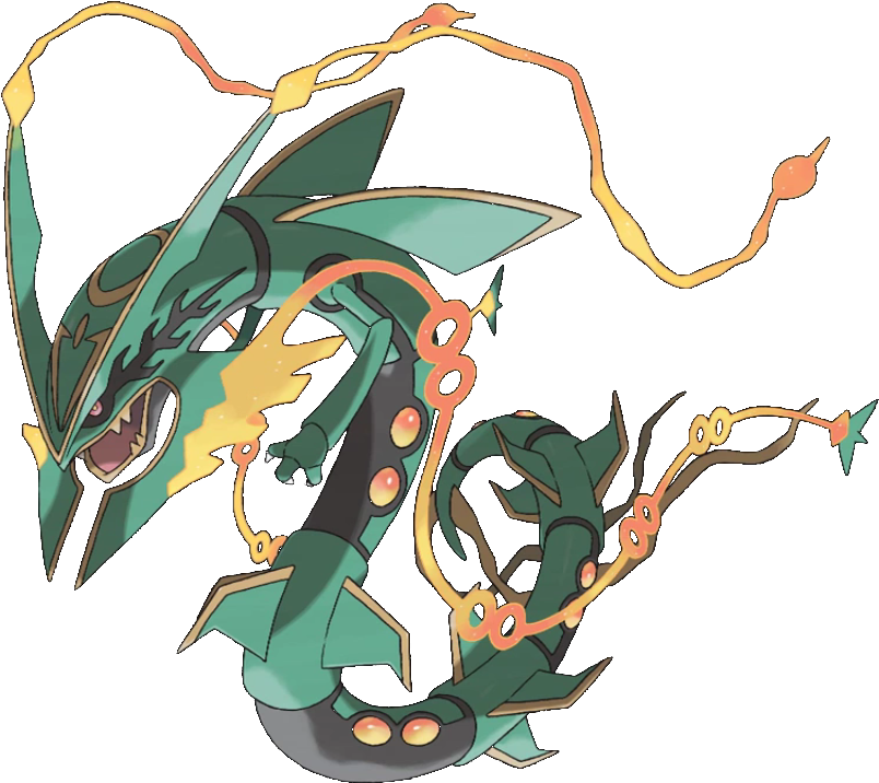 Mega Ray Quesadilla - Pokemon Rayquaza (1366x768), Png Download
