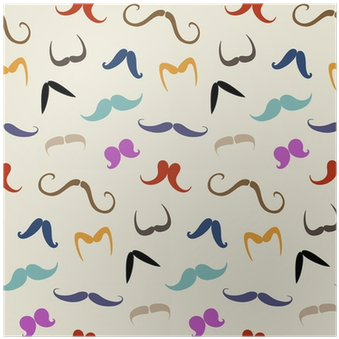Colorful Moustaches (400x400), Png Download