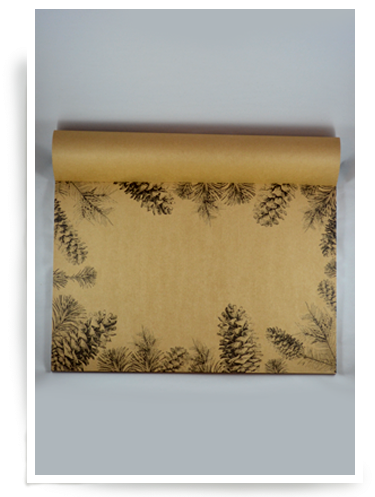 Pinecones On Kraft - Wallpaper (400x510), Png Download