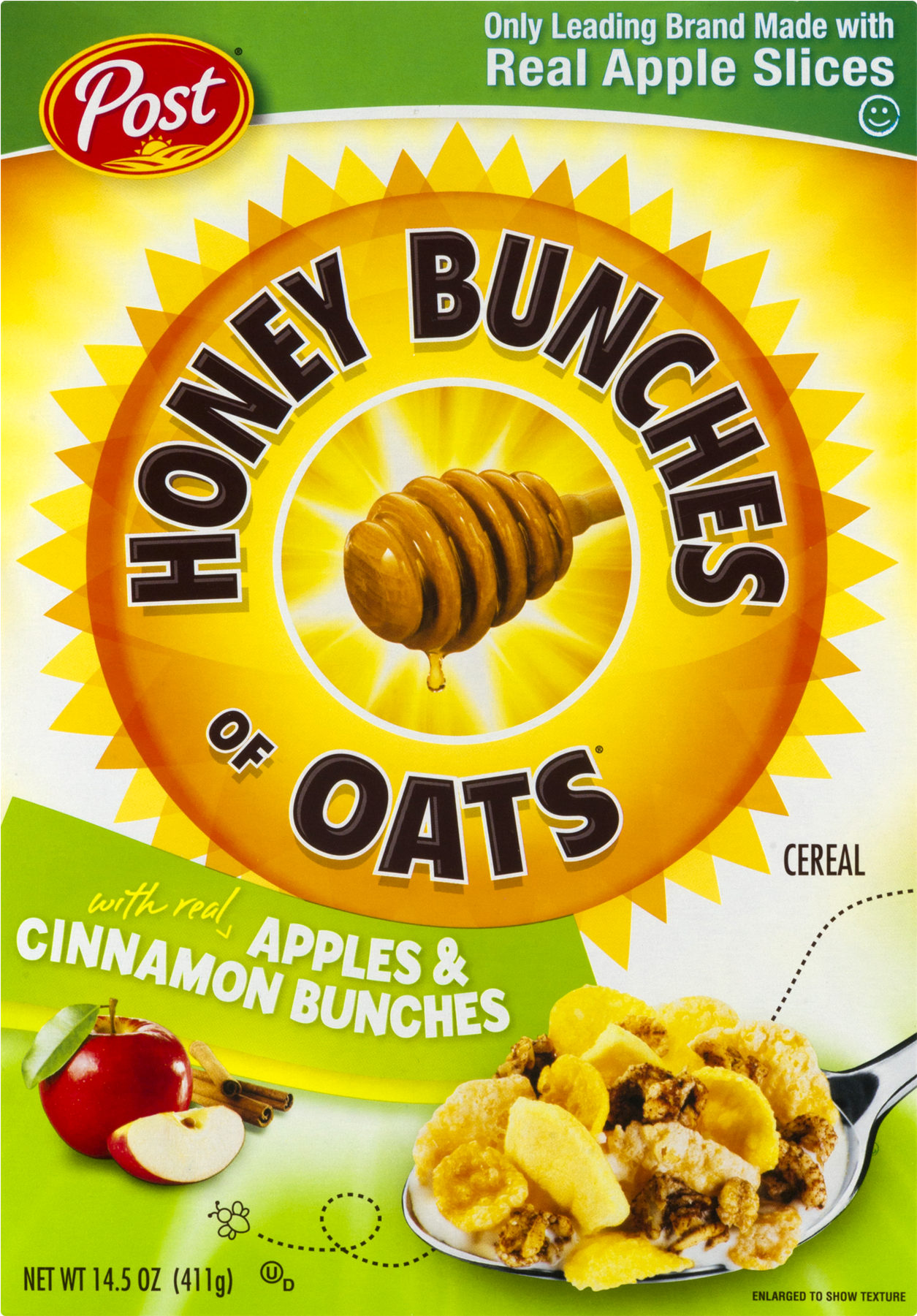 Honey Bunches Of Oats® With Real Apples & Cinnamon - Cereal Honey (1800x1800), Png Download