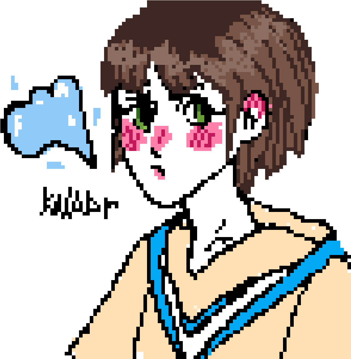 Firs Anime Girl - Cute Cross Stitch Patterns (1200x1200), Png Download