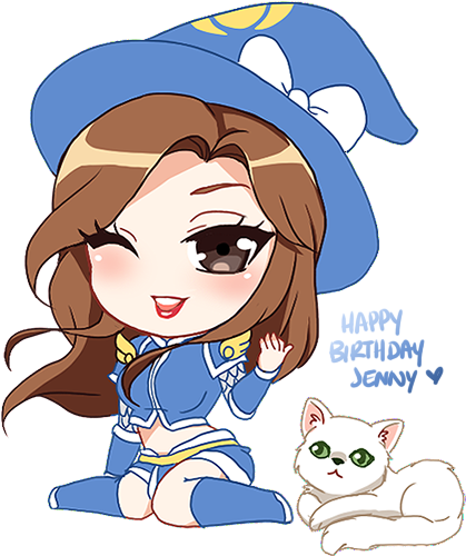 Hbd Jenny - Portable Network Graphics (500x550), Png Download