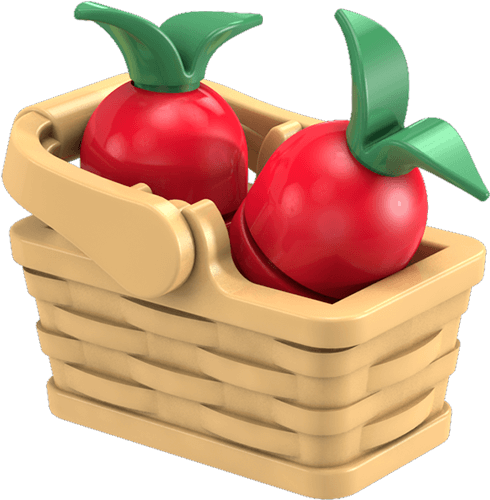 Apple Basket - Apple (500x500), Png Download