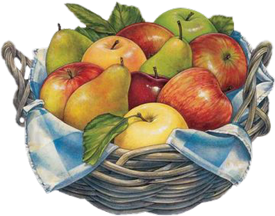Apples And Pears - Плоды Осени (425x331), Png Download