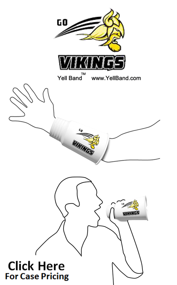 Vikings Black Gold Swoosh - 2018 (624x944), Png Download