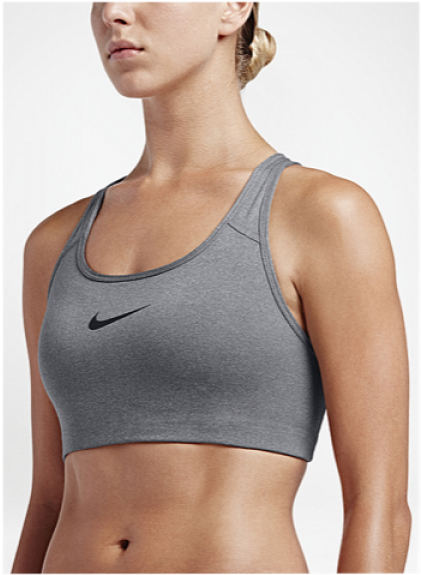 Nike Pro Swoosh Bra - Classic Nike Sportsbra (600x600), Png Download