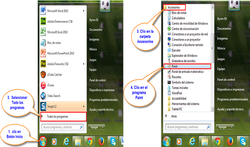 Ima3 - Fw - Pasos Para Ingresar A Paint (816x525), Png Download