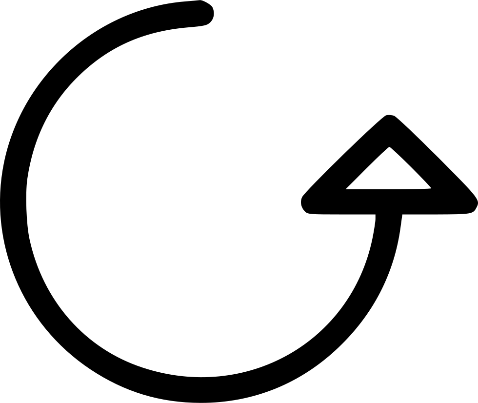 Arrow Circular Arrow Turn Rotation Rotate Comments - Icon (980x826), Png Download