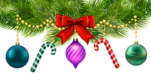 Christmas Decoration Png Clip Art Image - Christmas Day (600x297), Png Download