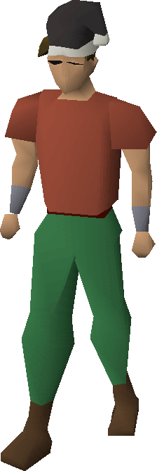 Black Santa Hat Equipped - Runescape Party Hat Yellow (224x669), Png Download