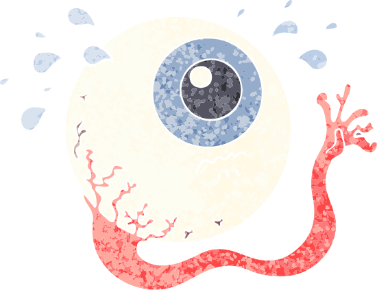 Cartoon Eyeball - Cartoon (550x423), Png Download