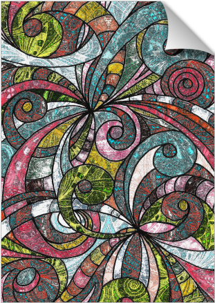 Drawing Floral Zentangle - Drawing Floral Zentangle G203 Art Print - Mini (674x516), Png Download