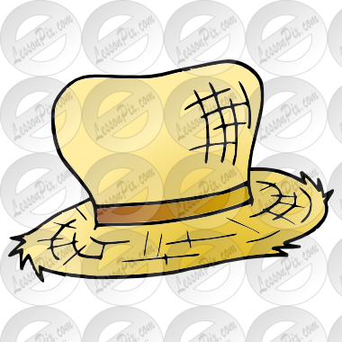 Straw Hat Clipart - Straw (380x380), Png Download