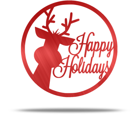 Products/happy Holidays Red - Cute Happy Camper Pillow Case (480x480), Png Download