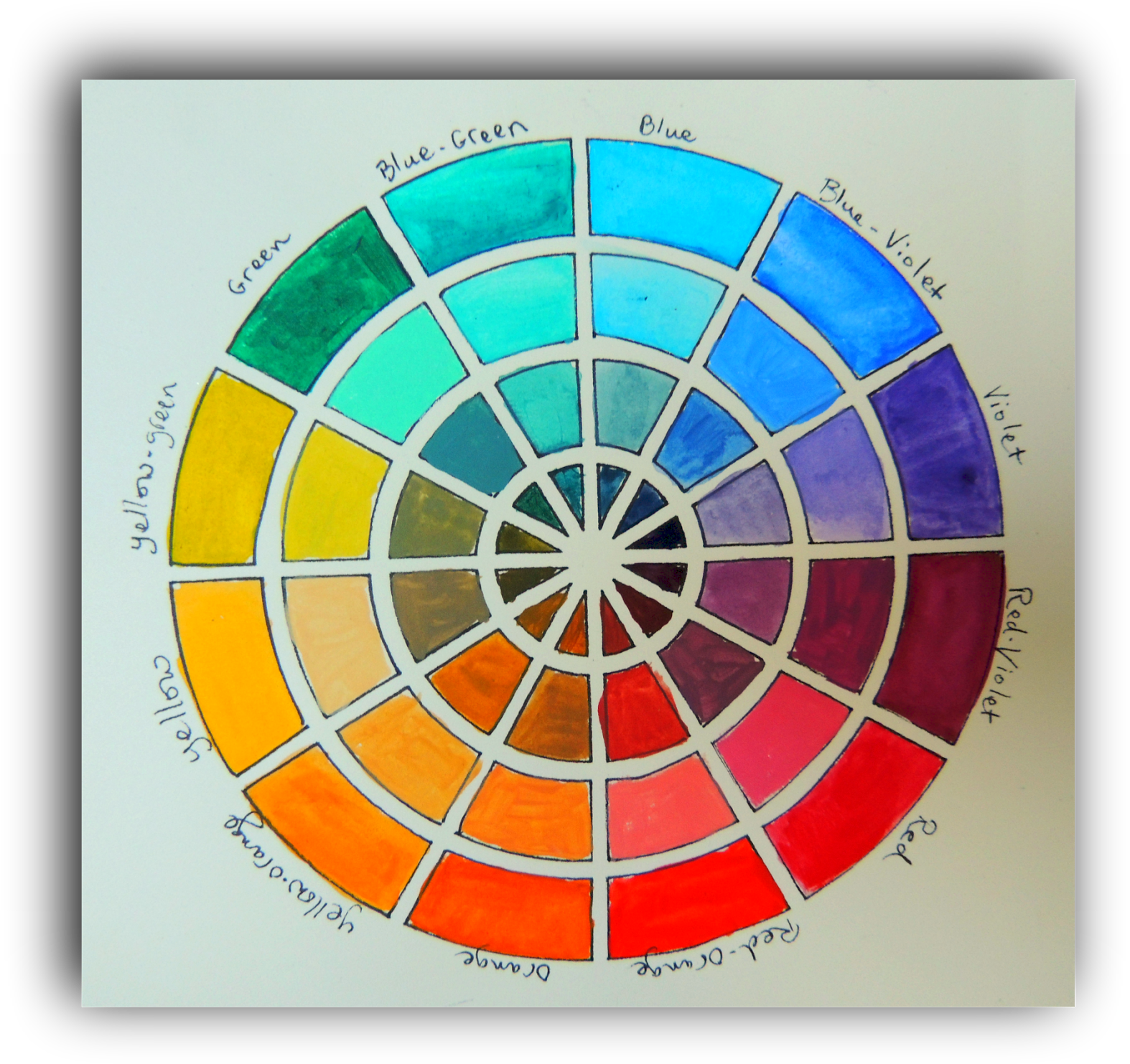 By Making Lots Of Colo - Circle (1600x1509), Png Download