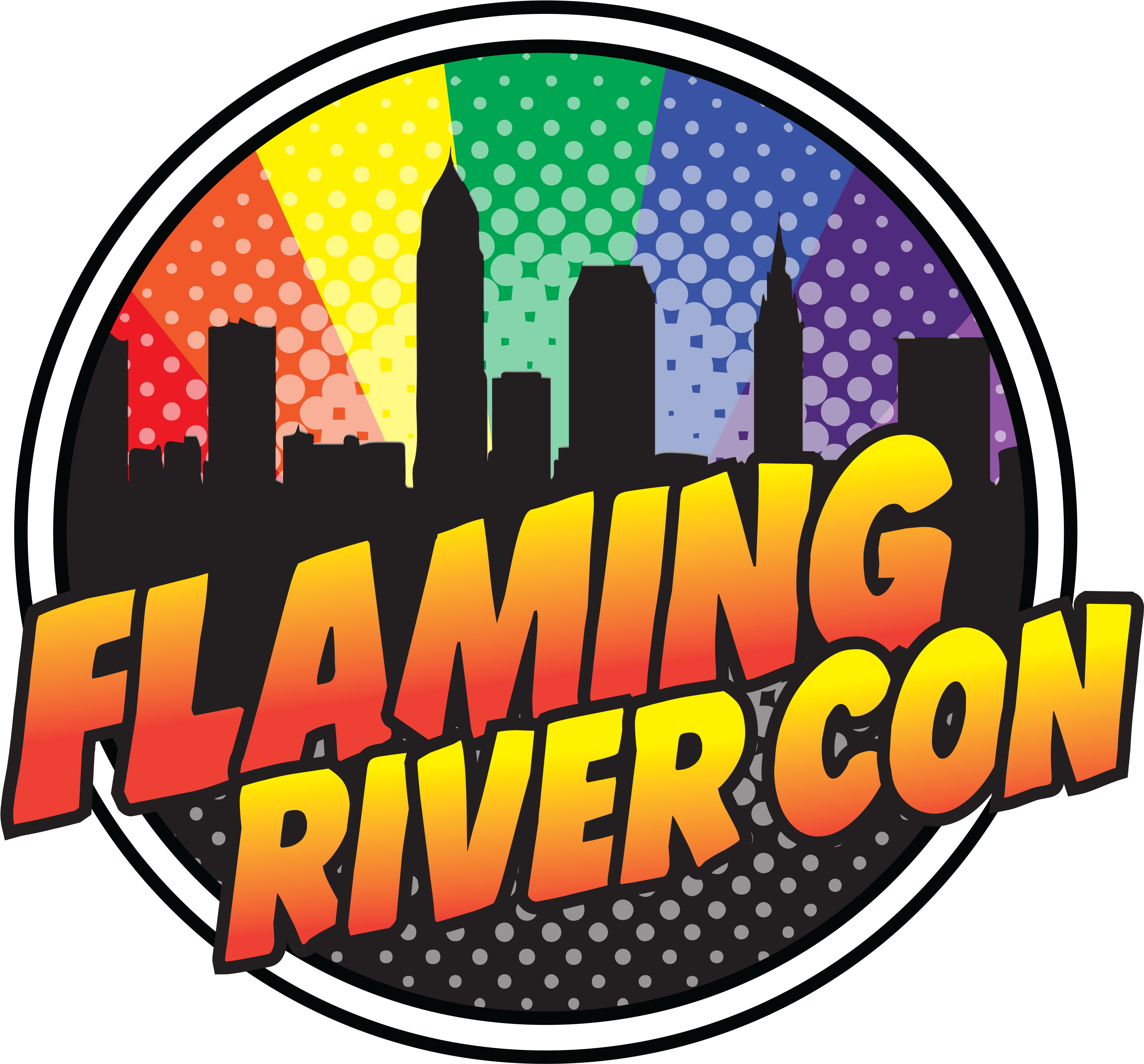 Join Us For An All-ages Convention Of Comics, Zines, - Flaming River Con (3367x3146), Png Download