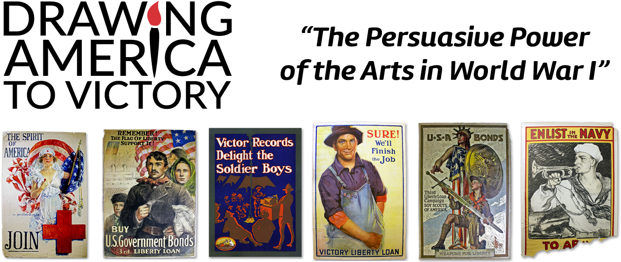 “drawing America To Victory - Art Print: Lantern Press' Us Navy Vintage Poster - (1296x576), Png Download