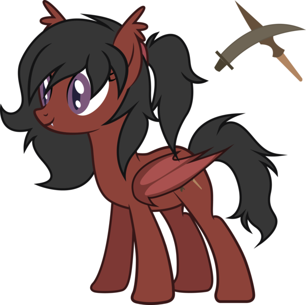 Duskthebatpack, Bat Pony, Bat Pony Oc, Commission, - Cartoon (603x600), Png Download