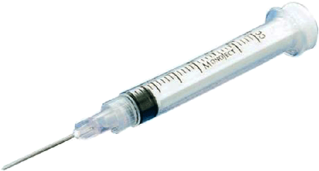 Syrvet Syringe - 22 Guage - 3/4 In - 3 Cc - 3 Count - Syringe And Needle (700x700), Png Download