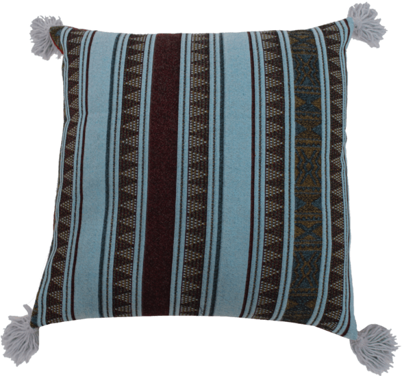 2424 Lns Blu Tssl - Throw Pillow (587x550), Png Download