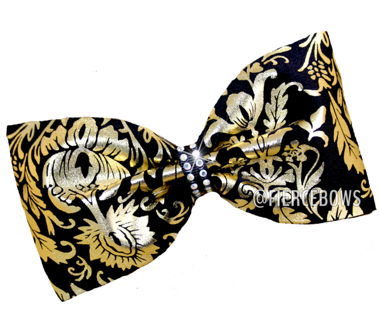 Just Golden Tailless Bow - Paisley (800x800), Png Download