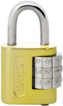 Cadeado 25mm Com Segredo Amarelo Encartelado - Cadeado Com Segredo 25mm Stam (350x350), Png Download