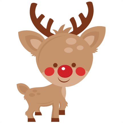 Reindeer Svg Scrapbook Cut File Cute Clipart Files - .com (432x432), Png Download