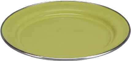 508 Plato Plano 22 Con Anillo Te Verde Cinsa Imagen - Cinsa 312033 Trend Ware Enamel On Steel Dinner Plate, (511x490), Png Download