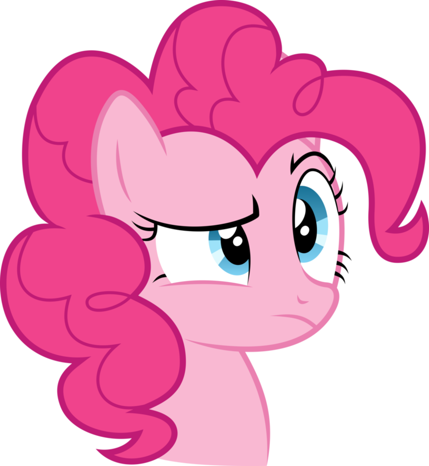 Pinkie Pie Vector - Mlp Pinkie Pie Head (858x932), Png Download