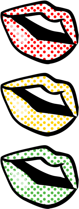 Footwear Clipart Pop Art Drawing Lip Art Pop Png - Pop Art (259x682), Png Download