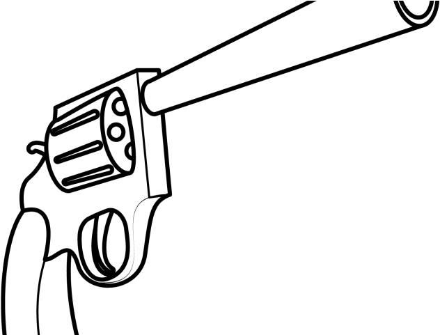 Drawn Rifle Handgun - Drawing Gun (640x480), Png Download