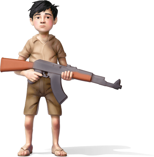 Is For Kalashnikov - Assault Rifle (530x539), Png Download