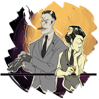 Gangster Tumblr Artistic Gun Drawing Pictures Png Gangster - Illustration (400x418), Png Download