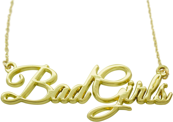 Bad Girls Necklace - Girl Necklace Png (600x600), Png Download