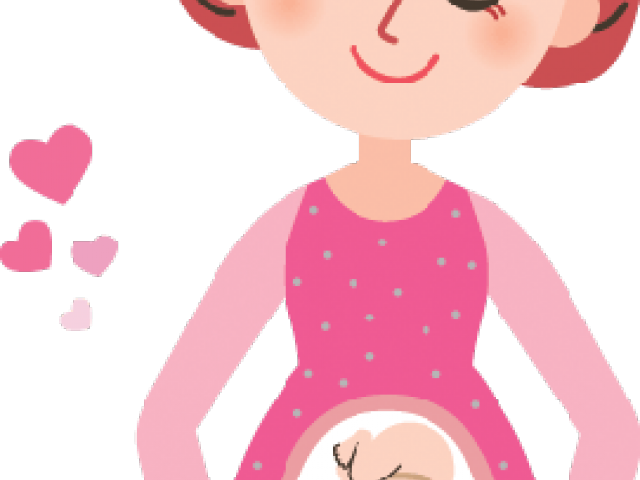Pregnant Mom Clipart - Cartoon Pregnant Women Clip Art (640x480), Png Download