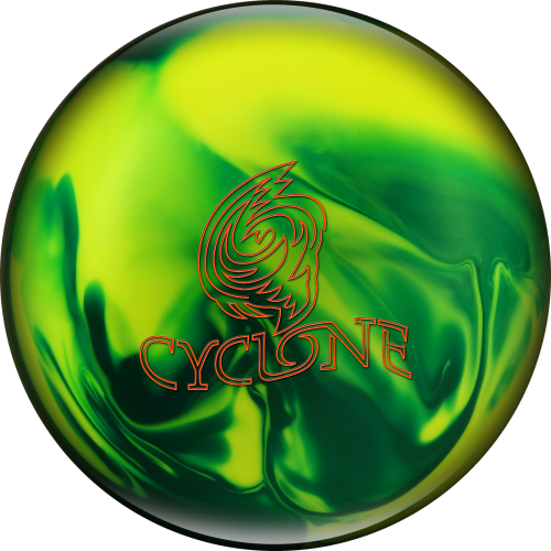 Cyclone- Green/yellow - Cyclone Ebonite Bowling Ball (500x500), Png Download
