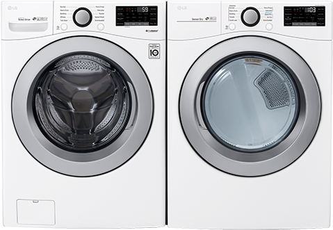 Image For Lg Front Load Washer And Dryer Set - Wm3500cw (519x804), Png Download